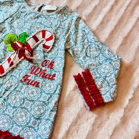 Girl’s Emily Rose Christmas Top/Tunic Size 6 - Picture 3 of 10